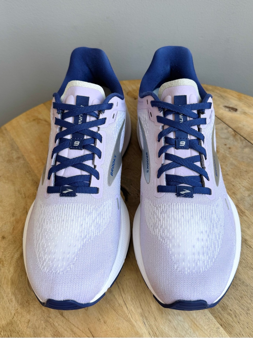 Brooks Launch 9 Women's Running Shoes Lilac Purple Navy Blue Silver Size 9 - Picture 4 of 11